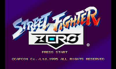 Street Fighter Zero Title Screen